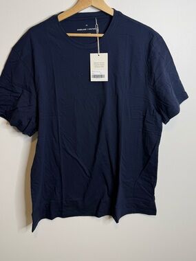 Everlane The Essential Organic Crew blue size XXL NWT